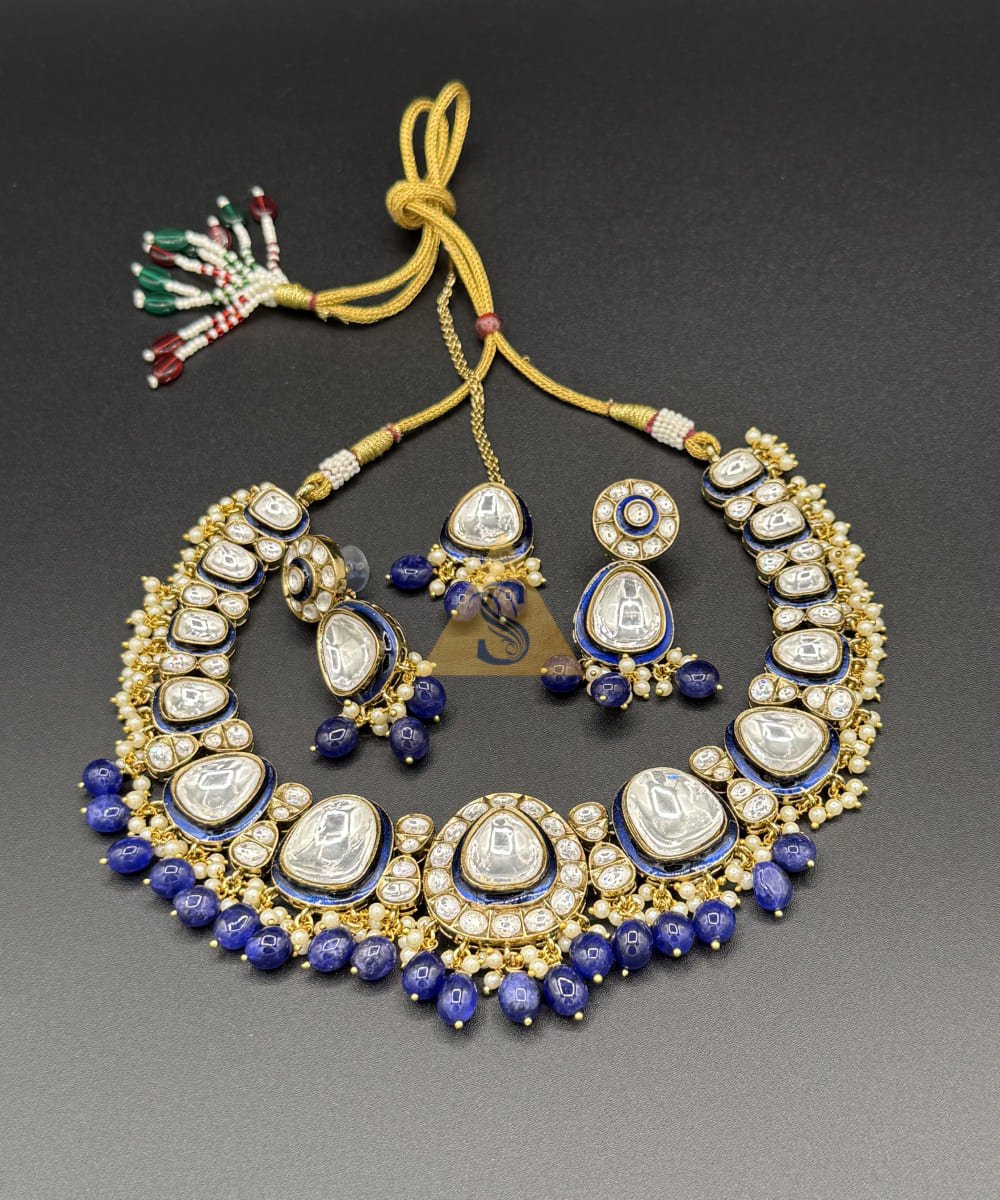 Kundan Necklace Set - Image 4