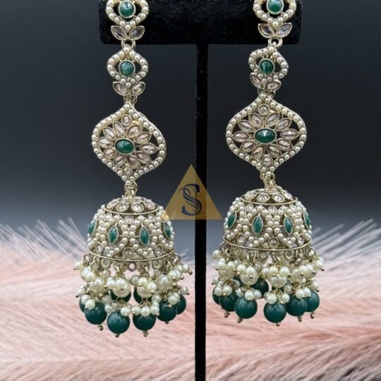 Pearl Polki Jhumka