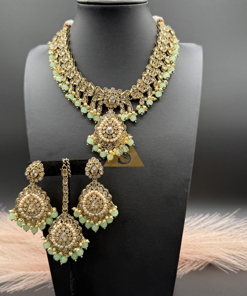 Polki Pearl Necklace - Image 2