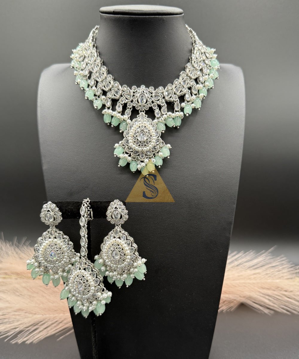 Polki Pearl Necklace - Image 5