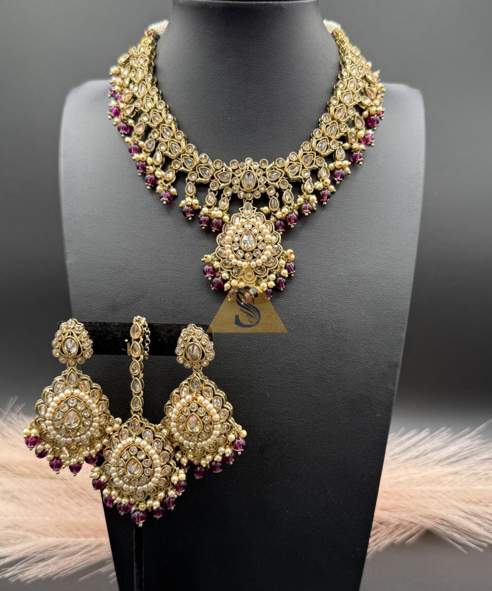 Polki Pearl Necklace - Image 12