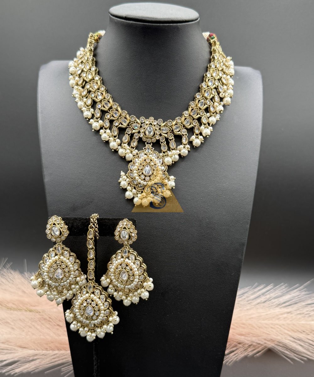 Polki Pearl Necklace - Image 10