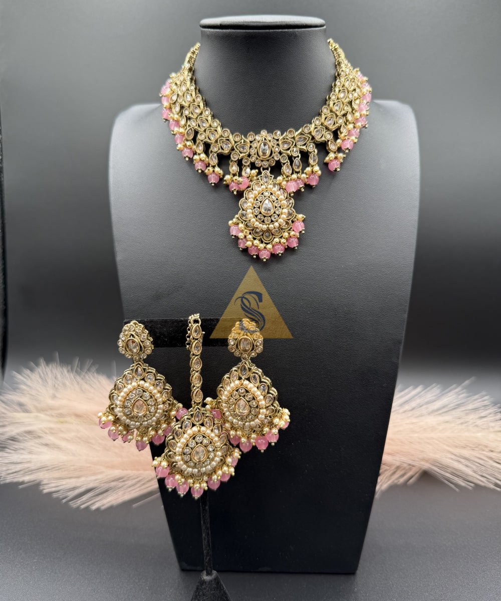 Polki Pearl Necklace - Image 7
