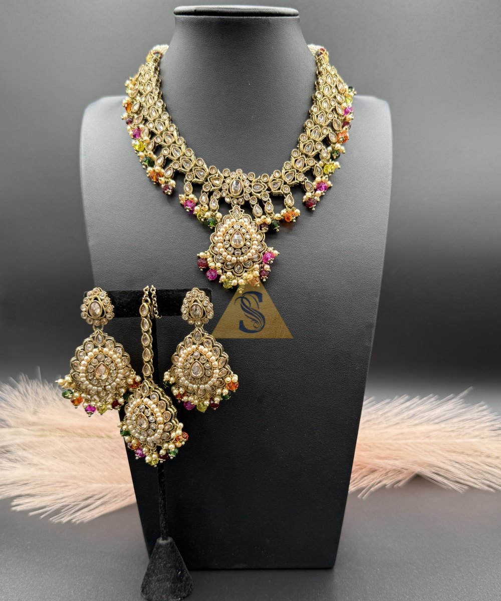 Polki Pearl Necklace - Image 6