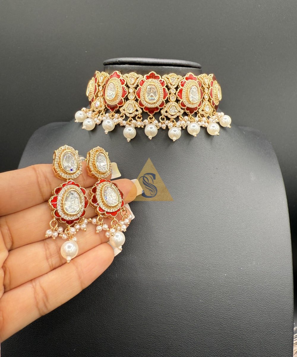 Pearl Kundan Choker - Image 5